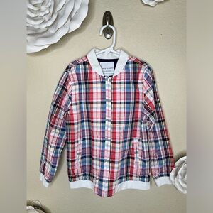 Janie & Jack Boys Multicolor Seersucker Jacket  Size 7 to 8